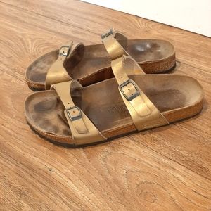 Birkenstock Birkies Gold Sandals